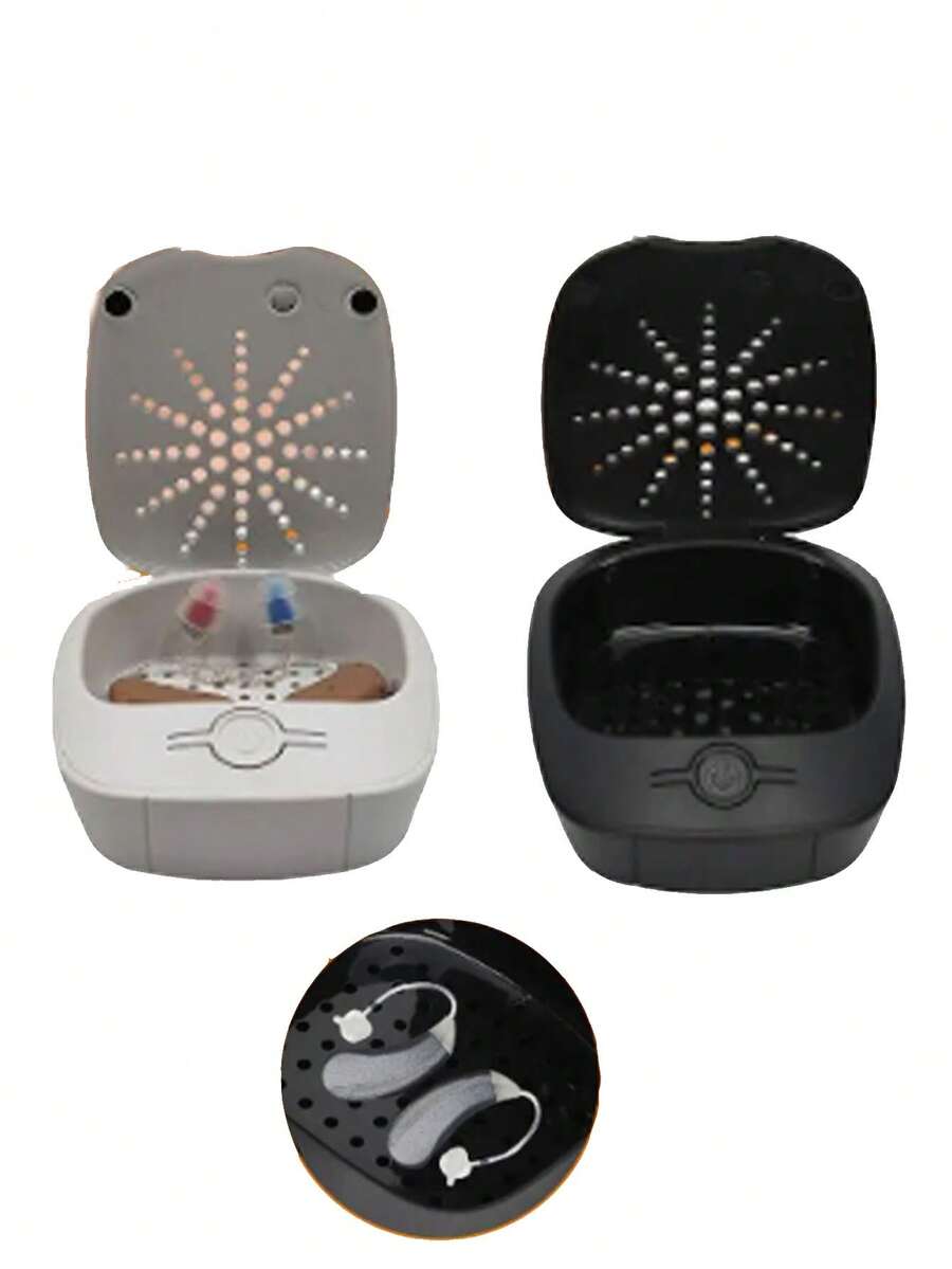 BUCICE Hearing Aid Drying Case Box Electronic Dehumidifier Ear Dryer Hearing Aid Cleaning Tool Accessories Drying Jars Capsules