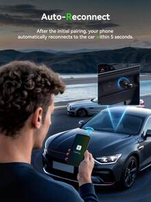 Spedal 二合一无线 CarPlay 和 Android Auto 适配器，即插即用型适配器，适用于 iOS 10+ 和 Android 11+，支持 USB-A/USB-C 双端口，兼容 2016 年及之后配备原厂有线 CarPlay 的车型。