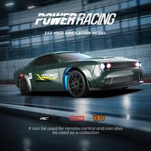 1PC Remote Controlled Drift Car, 1:43 Scale 2.4 GHz Remote-Controlled Race Car, Equipped With LED Lights And Drift Tires, Palm-Sized Miniature Car, Can Be Operated Via Smartphone Remote Control, Competitive Gaming Toy, Alloy Chassis, Realistic Race Car Model Remote Controlled Car Is A Perfect Gift For Boys And Girls On Birthdays, Halloween, And Christmas