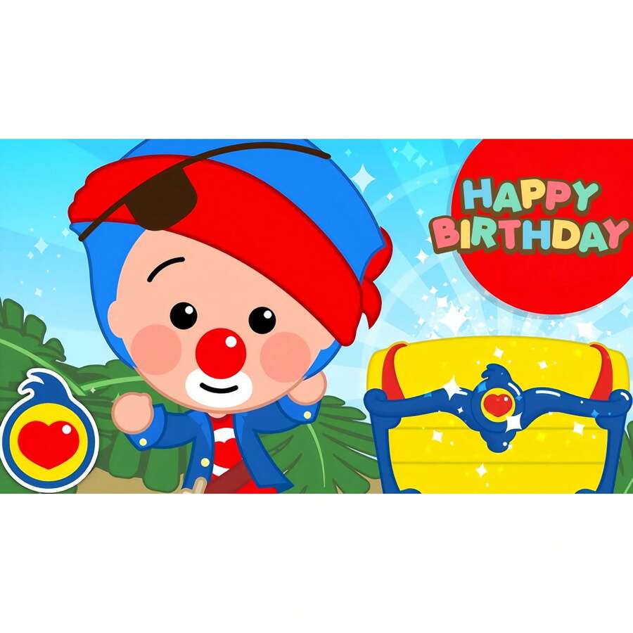 Cartoon Plim Party Decoration  Cute Pig Rainbow Custom Vinyl Background Banner Photo Studio Props - White 2 - View 1