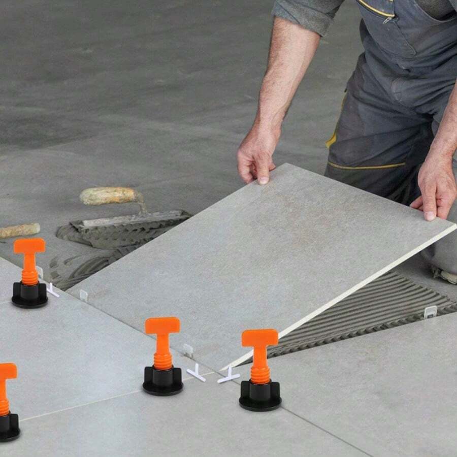 (126pcs/351pcs/702pcs/50pcs) Upgraded Tile Leveling System, Reusable Tile Leveling Clips, Tile Spacers, Tile Leveling Pliers, Suitable For Floor Tile Installation, Construction, Hardware