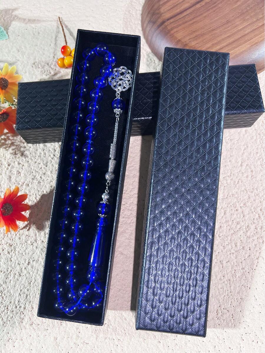 礼盒装 45 颗亚克力念珠 Tasbih/Misbaha 祈祷珠，糖果色 - 彩色 - 查看 1