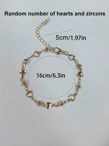 1pc Fashionable Minimalist Bracelet, Versatile Accessory Suitable For Girls, Parties, Gifts, And Daily Wear - Multicolor - View 4