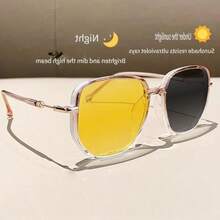 1pc Ladies Level Student Light Mặt tròn Hiển thị Mặt phẳng Gương phẳng Khung trơn - cà phê sữa - Xem 8