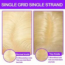 613# 13x4 蕾丝前假发 8-34 英寸 13x4 直发金色蕾丝前假发 200% 密度蕾丝前假发 高清透明 613 金色直发假发 女士巴西自然直发假发 日常节日佩戴 - S/613 - 查看 6