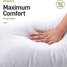 White Memory Foam Pillow – Various Sizes – 40*70/75/80/90/105/135/150 Antibacterial And Dust Mite Resistant – No Deformation – Suitable For Home Use – Soft And Comfortable Neck Pillow - 白色 - 查看 3