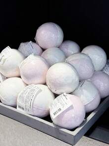 STENDERS Bomba de baño con forma de corazón de rosa/Flor de primavera/Bomba de baño efervescente "Abrazo de oso"/Bomba de baño efervescente de magnolia/Bomba de baño relajante de lavanda 100g - Bola de aceite esencial de lavanda de 100 g - Ver 2