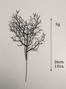 10 piezas de 10 pulgadas de ramas secas negras realistas, decoraciones de Halloween, adecuadas para casa embrujada, habitación secreta, Día de los Muertos, Oktoberfest y ceremonia de graduación, diseño de escenario, decoración de habitación, decoración del hogar, decoración de cocina, decoración de calabaza, plantas artificiales