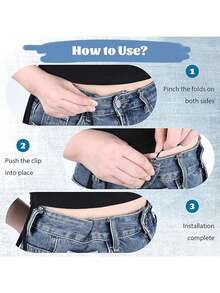 12/8/4/2件装腰部收紧扣，适用于宽松牛仔裤，无需缝纫的可拆卸扣，可重复使用的腰部收紧夹，金属胸针，适用于裤子、牛仔裤和裙子/本产品与实际产品尺寸存在一定差异，请在下单前确认您会使用它！