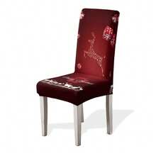 1/4/6/100 pezzi Coprisedia natalizi in tessuto elasticizzato, Coprisedia per casa/hotel/ristorante/sala da pranzo, Decorazioni natalizie a tema cartoni animati - Multicolore - Visualizzare 25