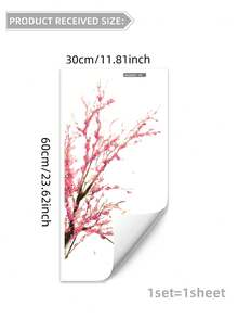 1set Peach Blossom Tree Branch And Birds Wall Stickers For Living Room And Bedroom Decoration, Stickers, Wall Decal, Vinyl Decal For Home Decorations, Spring Decoration Items Refresh Your Home, Rama Decoration Stickers Gifts Birthday Graduation - Multicolor - View 18