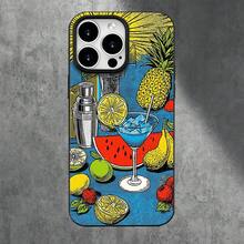 Fundas y carcasas protectoras para teléfono con diseño de piña y orificios grandes. Compatibles con phone 16 Pro Max, 16, 15 Pro, 14, 14 Plus/14 Pro Max, 13, 13 Pro, 12 Pro, 11/11 Pro. Regalos para cumpleaños y festividades - Blanco - Ver 7