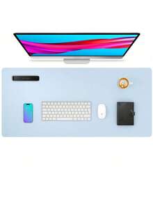 Extra Large Mouse Pad, Writing Pad, Office Desk Mat, Desktop Protector, Waterproof PU Leather + Non-Slip Velvet, Multiple Sizes Available In White, Black, Pink, Apricot, Blue, Purple, Yellow, Green, Coffee, Gray, Light Gray, Gaming Desk Mat, Desk Protector Pad, Multiple Colors, Office, Student, Study Desk, Long Desk Mat, Home Decor Pad, Scratch-Resistant, Anti-Glare Leather, Coffee Table Mat, Laptop Protective Pad, Waterproof, Reusable, Extra Long Extra Large, Easy To Clean, Office Supplies, Study Home Goods