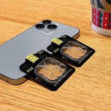 2 Stück Vollständige Abdeckung Transparente Kamera Linse Gehärtetes Glas Bildschirmschutz Kompatibel mit iPhone (Vorder- und Rückkamera) Geschenk für Geburtstag, Familie, Freunde Linsen Schutz, Handy Zubehör Wasserdicht Stoßfest Kratzfest Antifingerabdruck