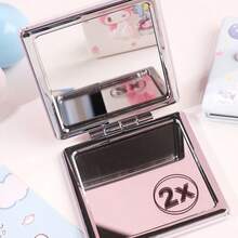 Miniso Sanrio My Melody Cute Cartoon Double-Sided Folding Portable Mirror, Convenient And Portable, Cute Gift (1 PC)