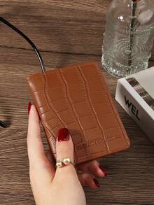 SOUTHLAND&KANGAROO Ví mini bỏ túi thời trang tối giản đựng thẻ mỏng nhẹ di động đựng tiền mặt thẻ căn cước thẻ tín dụng tiền xu làm quà tặng sinh nhật kỷ niệm người yêu nữ cô gái phụ nữ thanh thiếu niên cho sinh viên đại học học sinh nam nam - màu nâu - Xem 9
