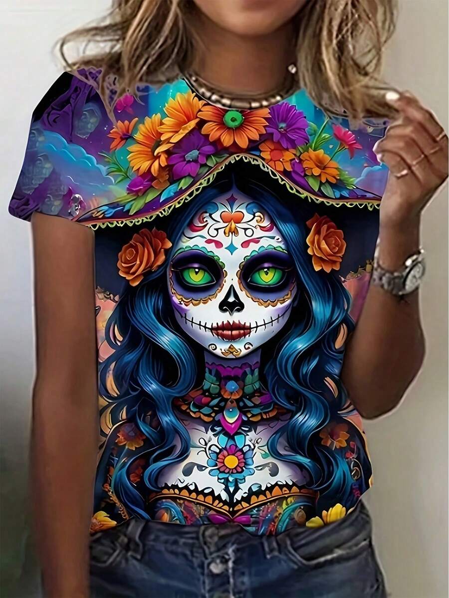 Women T-Shirts - Blue - View 1