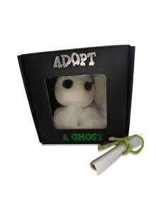 1pc Adopt A Ghost, Búp bê ma nhồi bông mini, Con ma bỏ túi dễ thương với cuộn giấy nhỏ, Đồ trang trí ma bằng len nỉ trắng, Sáng tạo cho truyện ma, Người yêu thích trang trí Halloween - Nhiều màu - Xem 11