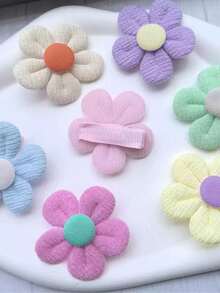10 szt. kolorowych, uroczych spinek do włosów z motywem kwiatów, codzienne akcesoria do włosów, artykuły szkolne