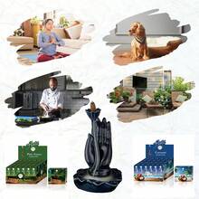 手工天然香锥 - 10个装 | 无化学添加 | 可用于净化、熏香、装饰、放松、仪式香盒、冥想、居家或办公香薰、水疗、瑜伽、家居装饰，营造舒适氛围。| 防蚊 | 礼品 - 彩色 - 查看 5