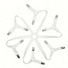 6-Side 12-Clip Household Bed Sheet Fixator, Adjustable Sofa Bed Sheet Fixing Clip, Tablecloth Fixing With Anti-Run And Anti-Slip Bed Sheet Buckle - Multicolor - View 12