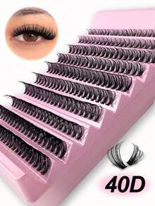 200 Clusters Individual Cluster Lashes DIY Lash Extension Crossed Wispy Soft Daily Cluster Lashes Thin Band Natural False Eyelasheslash Clusters,Eyelash Clusters,Individual Eyelashes,Lashes,Fake Lashes - C - View 1