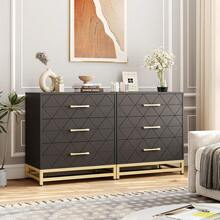 Slim 3-Drawer Dresser For Space Saving, Soft-Close Glides And Anti-Tip Kit Included, Tall Storage Organizer For Bedroom,Closet,Nursery,Home Office, Black - màu đen - Xem 3