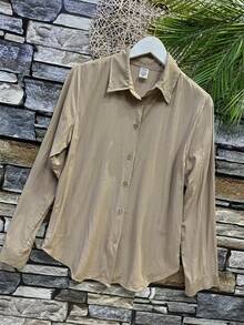 Women's Shirt In Beautiful Viscose Fabric - 紫紅色 - 查看 3