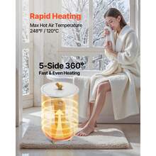 Towel Warmer Bucket, 20L Heated Towel Warmer With LED Light, Large Blanket Warmers For Bathroom, 20/40/60/90 Mins Auto Shut Off And Temperature Setting, For SPA, Home, Countertop, Floor, Gray - 美規A型插(110-127V) - 查看 2