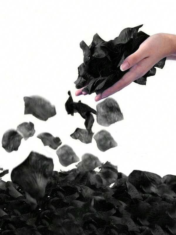 3000pcs Artificial Black Rose Petals,Romantic Handmade Flowers,Suitable For Wedding Party Room Layout Home Decoration,Birthday Decoration,Table Centerpieces,Bedroom Decoration,Room Decoration,Bathroom Decoration,Valentine's Day Gift,Graduation Decoration