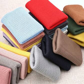 1 Pc 40 Cm (15.75 In) Fabric For Cuffs And Hem, 8 Cm (3.15 In) Width, Each Piece Can Make 2 Cuffs, DIY Sewing Fabric, Suitable For Making And Repairing Cuffs Of Garments (Down Jackets, Coats, Jackets), Pant Hems