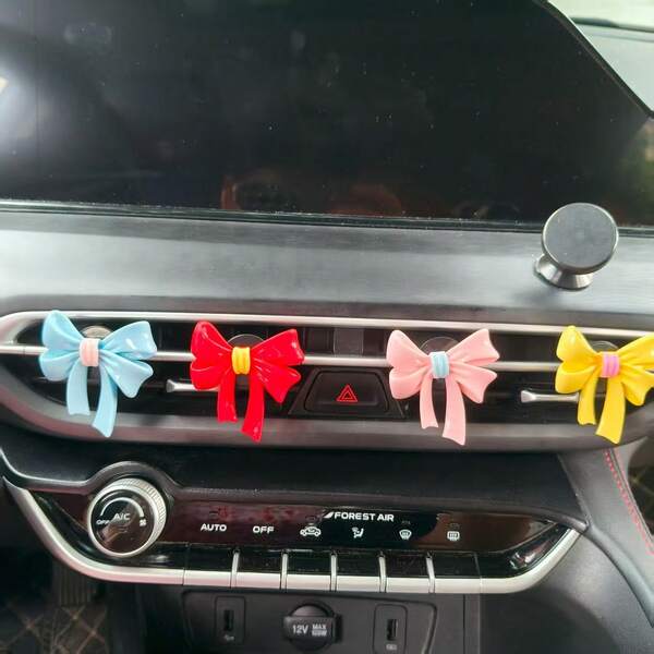 1 قطعة مشبك معطر هواء السيارة بشكل فراشة كبيرة، مشبك ديكور فتحة التهوية بالسيارة، معطر هواء داخل السيارة