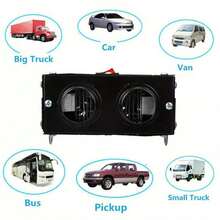 12V 400W Portable Car, All-Season Wonder: Heater + Fan Defroster, Truck Compatible & Convenient For All Seasons, Fast Temperature Adjustment For Cars, Trucks & SUV - Black - View 11