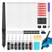 Neebol Hand Poke Tattoo Kit DIY Stick And Poke Tattoo Pen Set With Needles And Ink For Beginners - Black - View 8