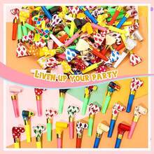 50/30/20/10 Pcs Colorful Party Whistles, Holiday Party Decorations, Colorful Blower Sound Props, Random Colors, Party Event Gifts, Birthday Party, Wedding Gifts, Halloween, Christmas, Back To School Season, Birthday Gifts,Event Atmosphere Creation Tools