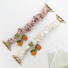 1 Stück neues Damen Uhrenarmband mit Herz- und Blumen-Elementen, kompatibel mit Apple Watch 1/2/3/4/5/6/7/8/9