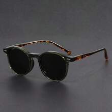 Men's And Women's TR90 Glasses - Retro Round Frame Non-Prescription Glasses, Lightweight And Durable PC Frame, Compatible With Prescription Lenses - Suitable For Daily, Formal, - Includes Box - Retro Modern Style, Formal Glasses, Fashion Frame, High-Quality Lenses, Unisex Frame, Fashion Shopper, Daily Glasses, Polygonal Design, Scratch-Resistant Lenses, Fashion Glasses, Fashion Shopper - 黑色 - 查看 1