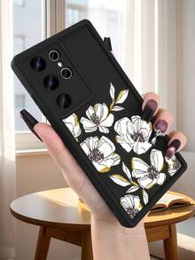 Handyhülle mit Aquarellblumenmuster, stoßfest, schönes Design, modischer ästhetischer Druck, schmale Passform, Schutzhülle kompatibel mit Samsung Galaxy S25Ultra/S25Plus/S25/S24Ultra/S24Plus/S24FE/S24/S23Ultra/S23Plus/S23/S22Ultra/S22Plus/S22