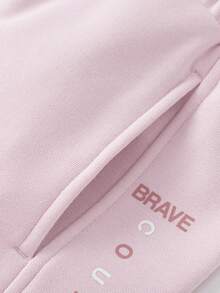 Balabala Tween Girl Jogger Pants 2025 Autumn - Matching Family Casual Pants - Rubber Powder - View 4