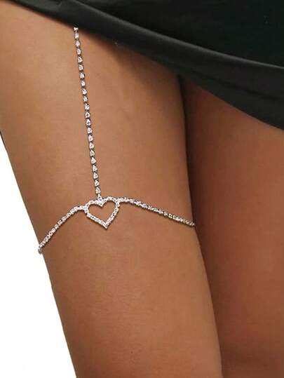 [Double Love] Geometric Double Love Claw Chain | 1pc | | Fashion, Sexy | Body Chain | Female | |