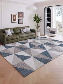 Minimalist Geometric Pattern Decorative Area Rug, Living Room Sofa Carpet, Bedroom Carpet, Bedside Non-Slip Rug, Dining Room/Kitchen Rug, Office Chair Pad, Entryway Mat, Picnic Blanket, Outdoor Camping Mat