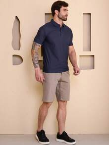 Men's Twill Bermuda Shorts - Caqui - Ver 4
