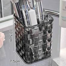 1 Hộp đựng đồ để bàn trong suốt có nơ hồng trang trí, hộp đựng bút và hộp đựng, lý tưởng để đựng đồ dùng học tập cho năm học mới, văn phòng, ký túc xá, đồ trang điểm, chăm sóc da và đồ dùng cần thiết cho bàn làm việc - Nhiều màu - Xem 6
