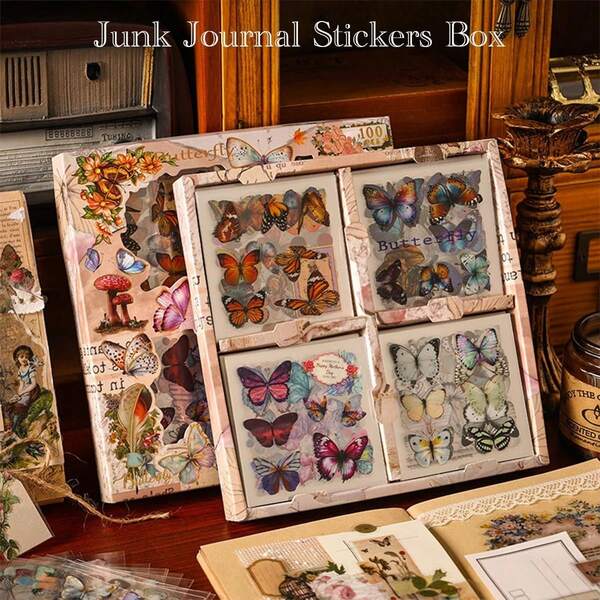 Ensemble d'autocollants - Plus de 700 articles, 4 thèmes, riches designs rétro, matériaux de haute qualité, sans motifs répétitifs. Convient pour les scrapbooks, la fabrication de cartes, les projets DIY, les journaux, les coques de téléphone, les ordinateurs portables, les bouteilles d'eau, la décoration intérieure, ainsi que les boîtes-cadeaux, les cadeaux de rentrée scolaire. Le meilleur choix pour toutes les occasions.