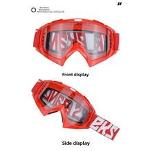 2025 EKS Brand Motorcycle Goggles, Outdoor Off-Road Riding Glasses, Anti-Slip Impact-Resistant Windproof PC Protective Eyewear For Men And Women - The red box is transparent - View 1