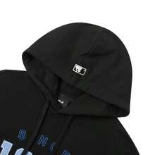 MLB Varsity Over Fit Hoodie, lockeres Kapuzen-Sweatshirt für Paare für Männer und Frauen, Freizeitoberteile, einfache und bequeme Pullover 3AHDV0144-50BKS