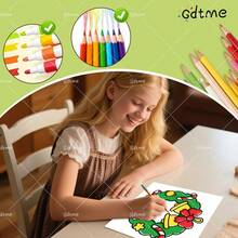 GDTME 1 Cuốn Sách Tô Màu Hình Minh Họa Giáng Sinh Ấm Áp, Phù Hợp Cho Thanh Thiếu Niên và Người Lớn, Kèm Theo Thiệp Chúc Mừng Ngẫu Nhiên - Sản Phẩm Thủ Công Sáng Tạo, Hoạt Động Thư Giãn Hàng Ngày, Món Quà Hoàn Hảo Cho Gia Đình và Bạn Bè, Thích Hợp Làm Quà Sinh Nhật, Quà Năm Mới, Quà Halloween, Quà Giáng Sinh và các Ngày Lễ Khác (Tô Màu Không Gian Ấm Cúng) - Nhiều màu - Xem 8