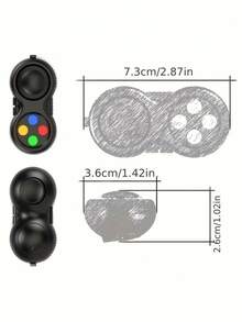 1pc Retro Classic Finger Operated Fidget Toy, Vintage Handheld Interesting Tactile Sensory Toy For Stress Relief, Muscle Relaxation And Pressure Alleviation, Perfect Gift For Friends - Multicolor - View 8