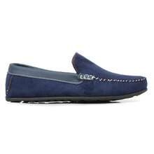 Men's Everyday Social Casual Suede Loafers Comfort And Style - 藍色 - 查看 4