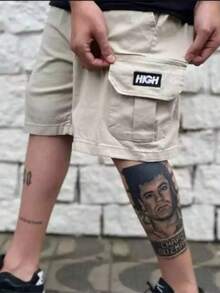 Men Shorts - Beige - View 2